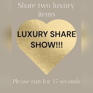 SHARING ALL YOUR LUXURY ITEMS!!!